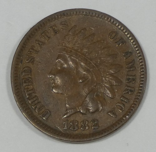 1882 indian head oak wreath - 1882,
